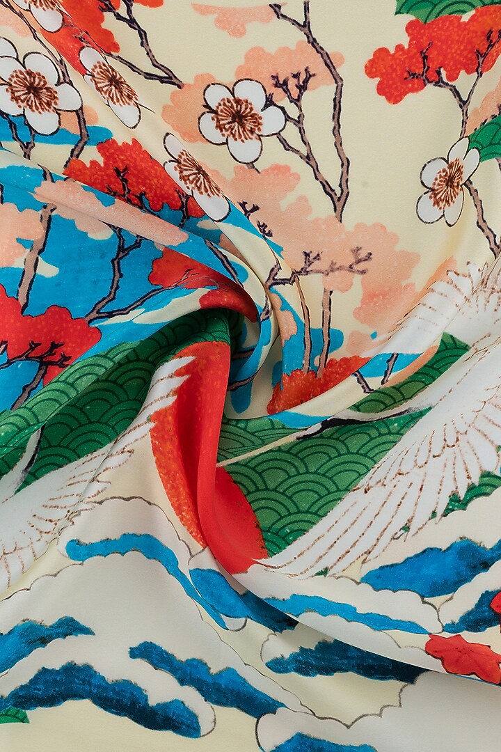 Multi-Colored Printed Neckerchief by THE TIE HUB at Pernia's Pop Up Shop