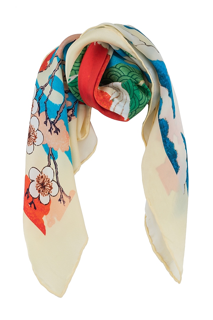 Multi-Colored Printed Neckerchief by THE TIE HUB at Pernia's Pop Up Shop