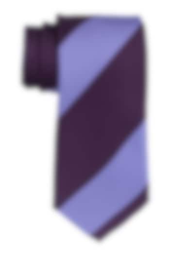 Burgundy & Purple Striped Necktie by THE TIE HUB