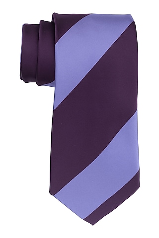 Burgundy & Purple Striped Necktie by THE TIE HUB