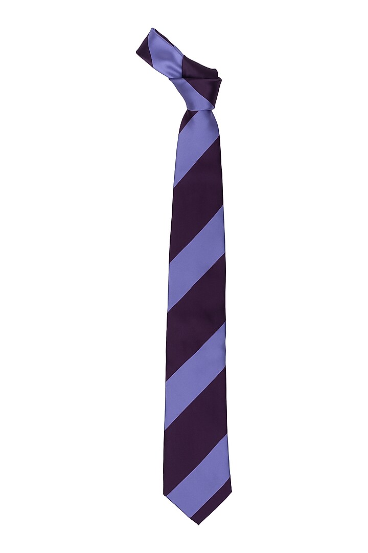 Burgundy & Purple Striped Necktie by THE TIE HUB at Pernia's Pop Up Shop