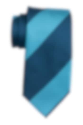 Turquoise Striped Necktie by THE TIE HUB