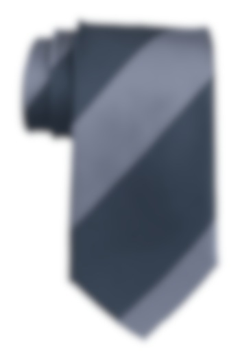 Grey Striped Necktie by THE TIE HUB