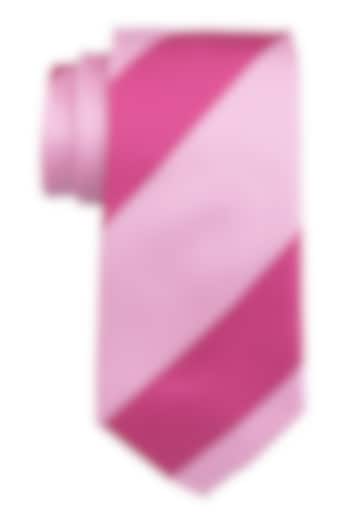 Pink Striped Necktie by THE TIE HUB