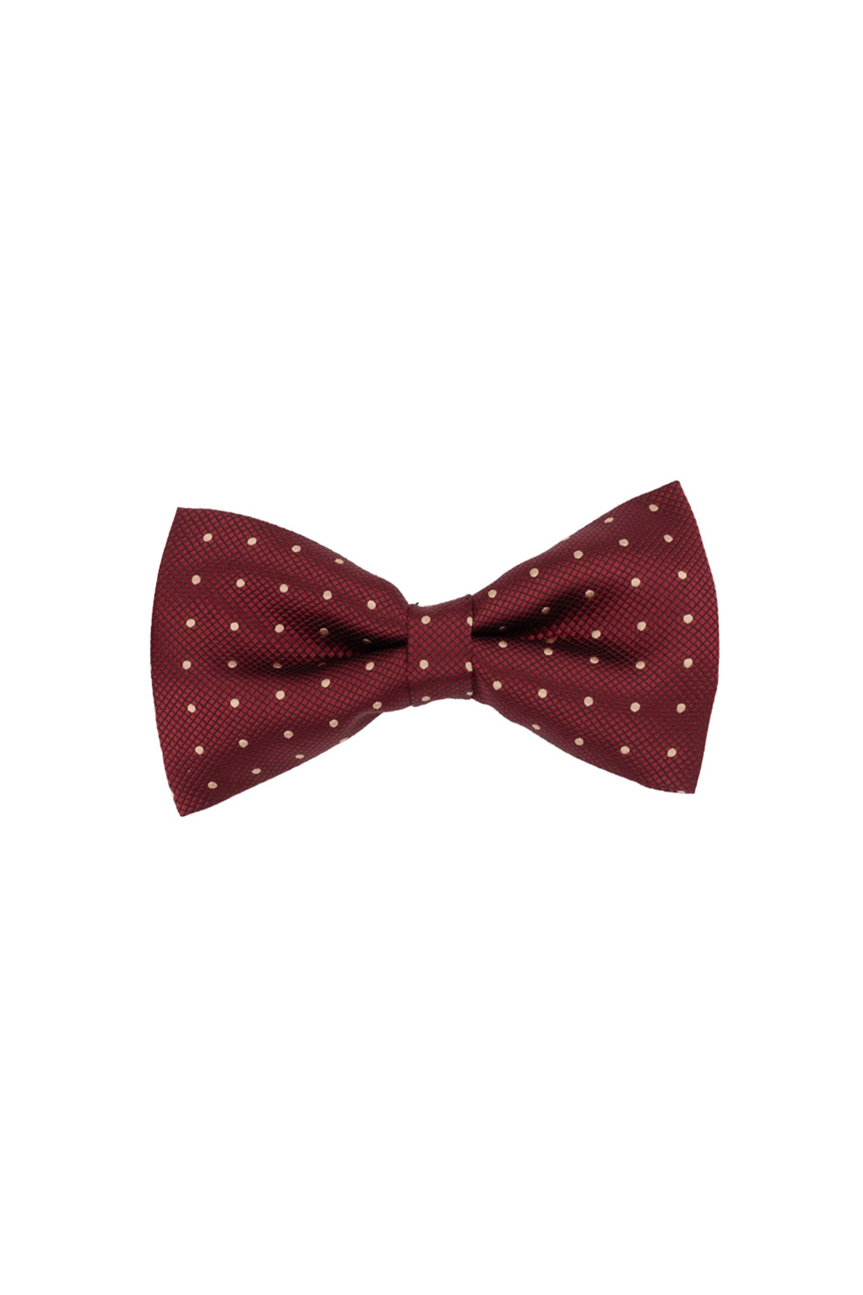 Maroon Microfiber Printed Bow Tie by THE TIE HUB