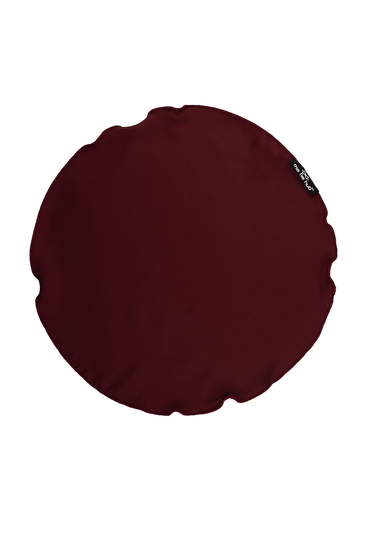 Burgundy Microfiber Pocket Square by THE TIE HUB at Pernia's Pop Up Shop