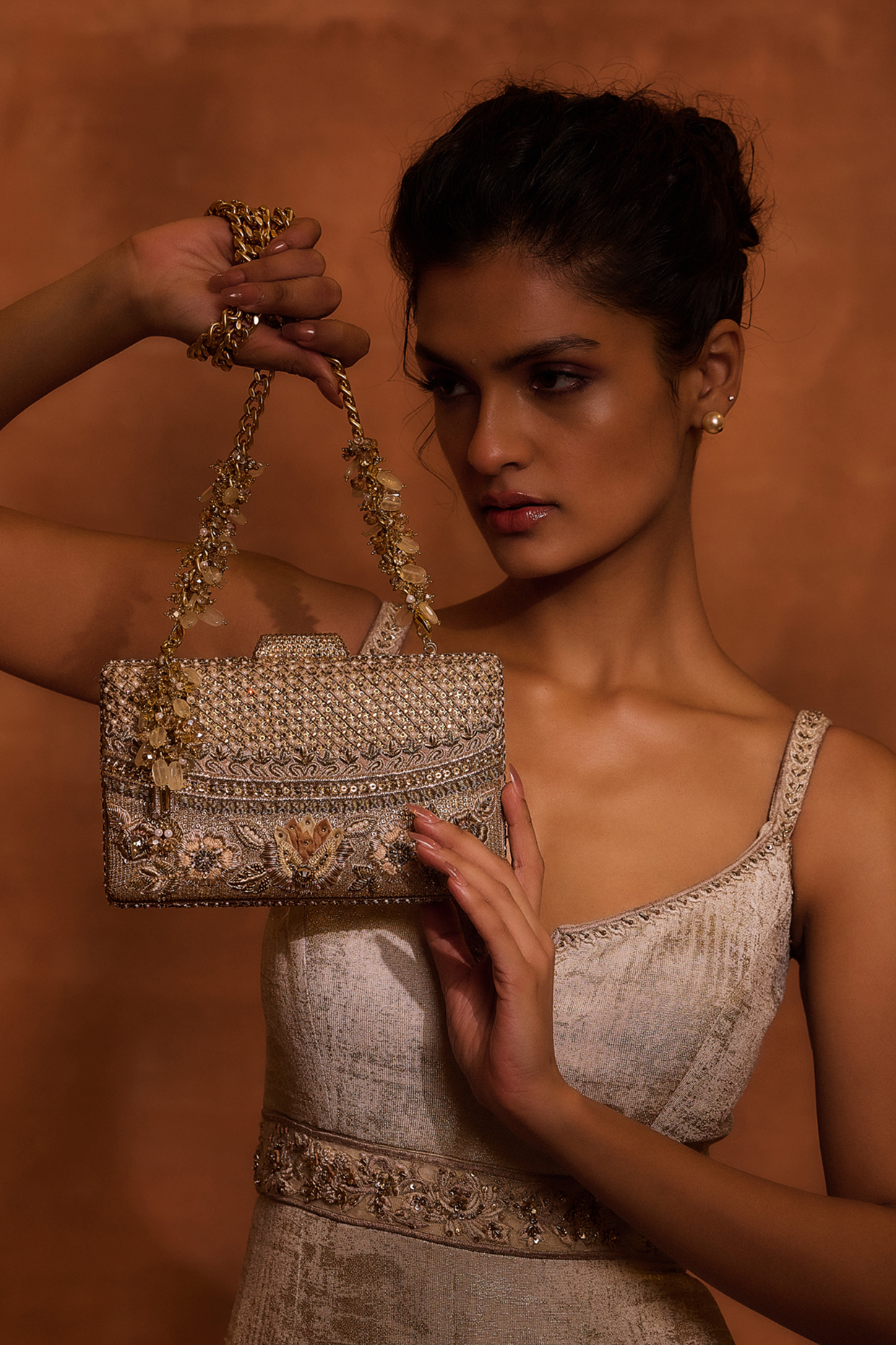 Antique gold clutch clearance