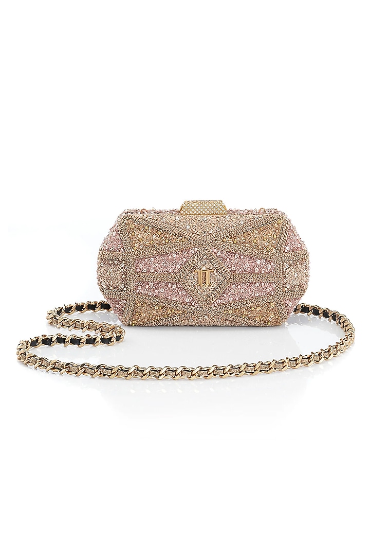 Multi-Colored Viscose Satin Clutch by Tarun Tahiliani Accessories at Pernia's Pop Up Shop
