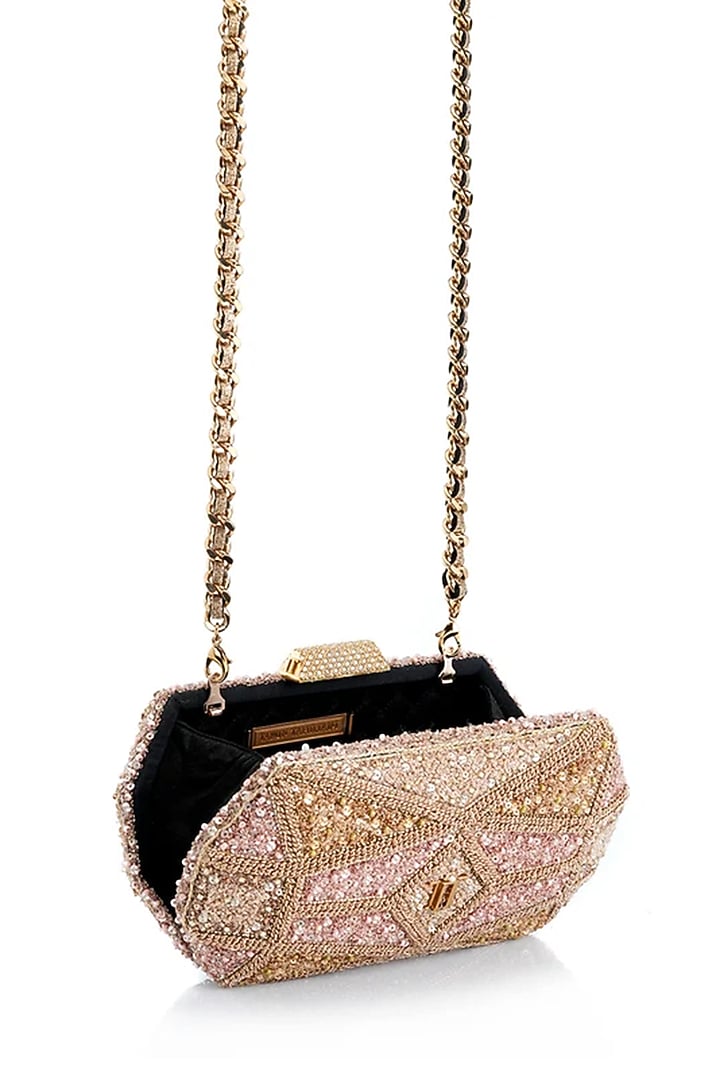 Multi-Colored Viscose Satin Clutch by Tarun Tahiliani Accessories at Pernia's Pop Up Shop