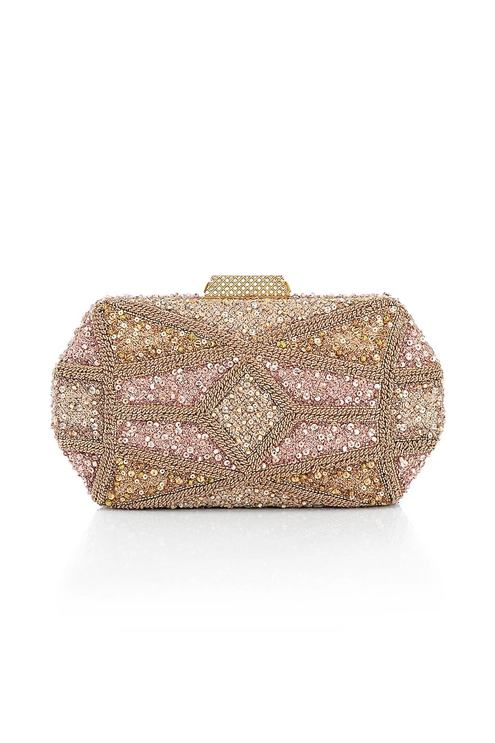 Multi-Colored Viscose Satin Clutch by Tarun Tahiliani Accessories at Pernia's Pop Up Shop