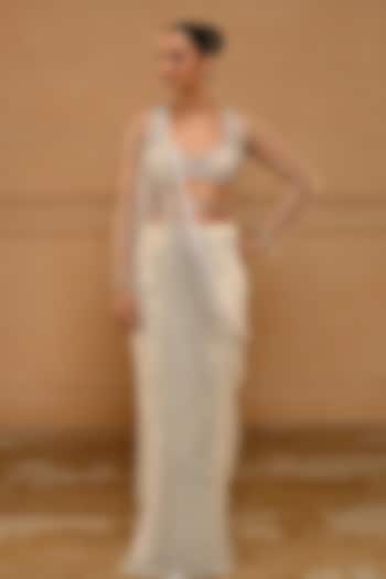 Silver Crystal & Metal Chain Belt by Tarun Tahiliani Accessories at Pernia's Pop Up Shop