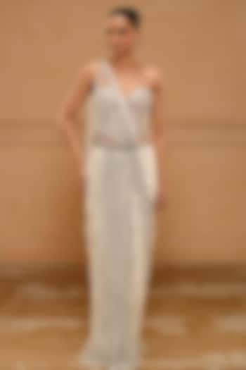 Green Crystal & Metal Chain Belt by Tarun Tahiliani Accessories at Pernia's Pop Up Shop
