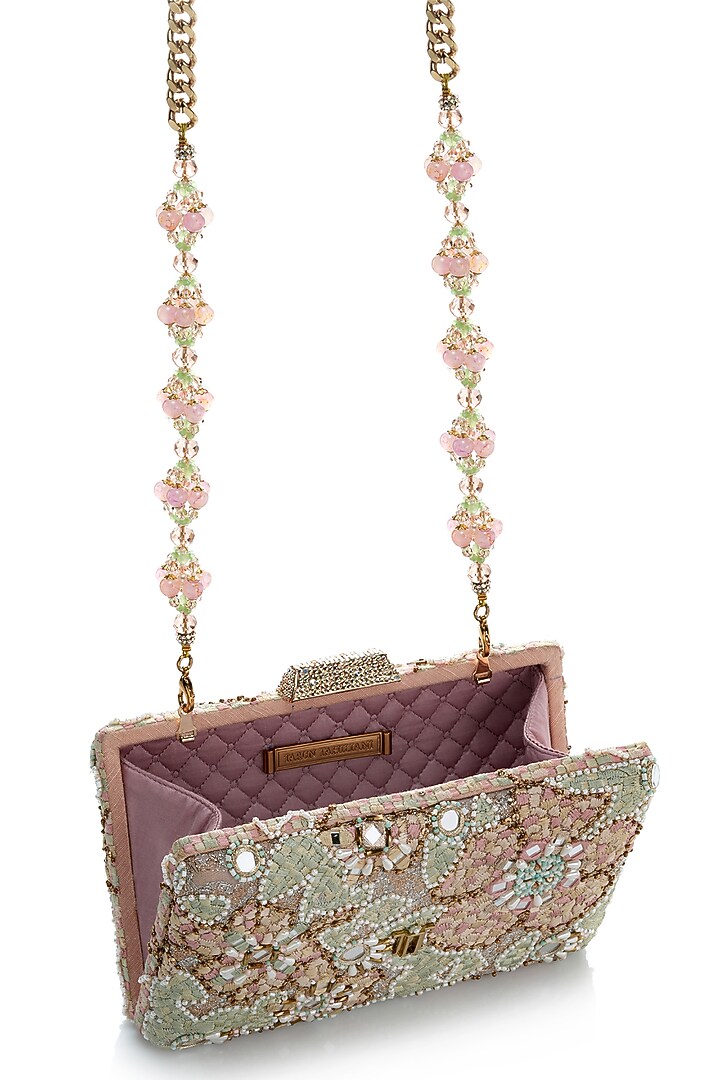 Multi-Colored Organza & Net Embroidered Potli by Tarun Tahiliani Accessories at Pernia's Pop Up Shop