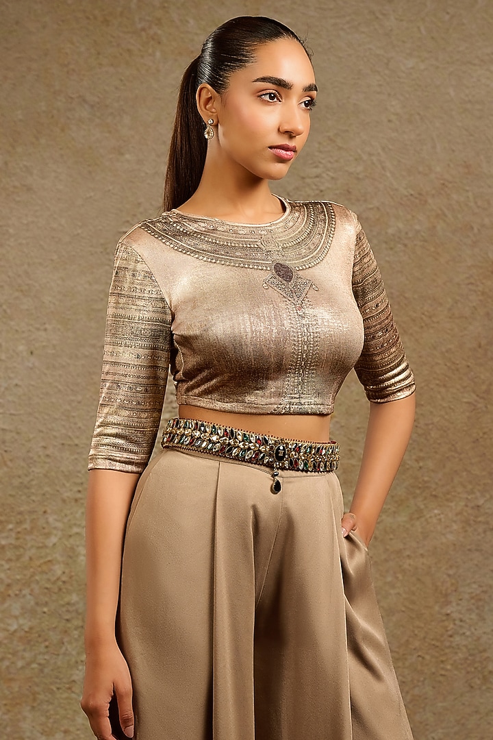 Multi-Colored Gemstone & Crystal Belt by Tarun Tahiliani Accessories at Pernia's Pop Up Shop