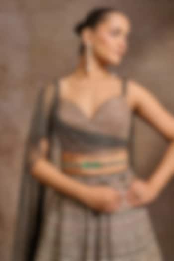 Emerald Green Crystal Belt by Tarun Tahiliani Accessories at Pernia's Pop Up Shop