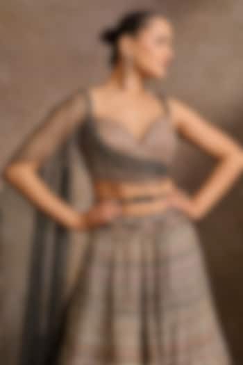 Black & Gold Crystal Belt by Tarun Tahiliani Accessories at Pernia's Pop Up Shop