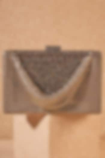 Silver Chainmail Draped Handbag by Tarun Tahiliani Accessories at Pernia's Pop Up Shop