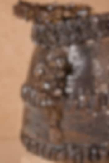 Gunmetal Grey Chainmail Potli Bag by Tarun Tahiliani Accessories at Pernia's Pop Up Shop