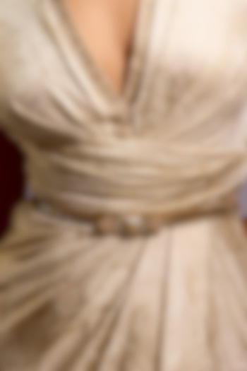 Black Monogrammed Baguette Stone & Crystal Belt  by Tarun Tahiliani Accessories at Pernia's Pop Up Shop