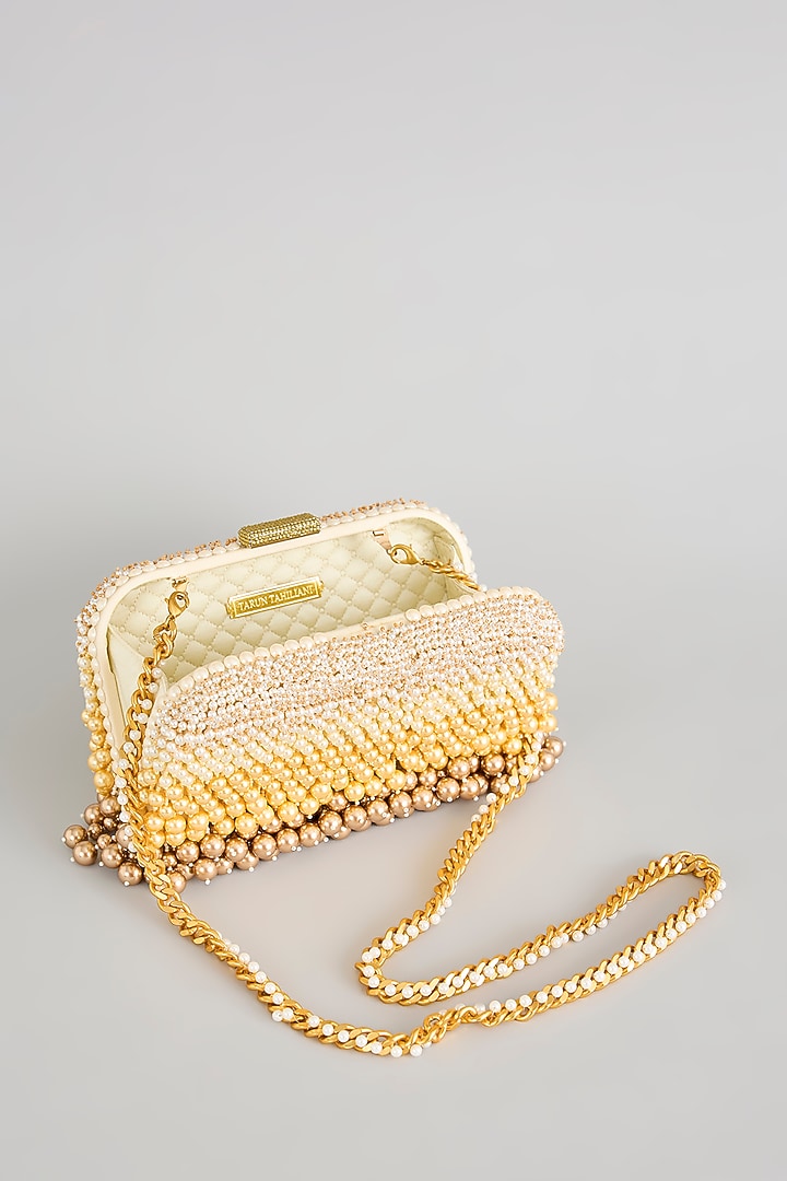Multi-Colored Swarovski Crystal & Tumble Beaded Clutch by Tarun Tahiliani Accessories at Pernia's Pop Up Shop