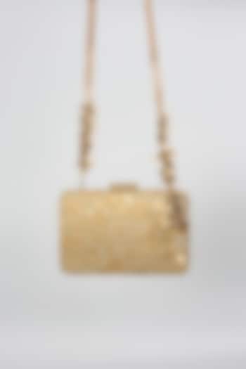 Gold Brocade Bag by Tarun Tahiliani Accessories at Pernia's Pop Up Shop