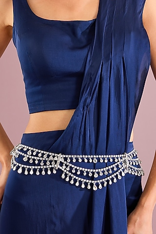 Silver Waist Belt In Sterling Silver by Tarun Tahiliani Accessories