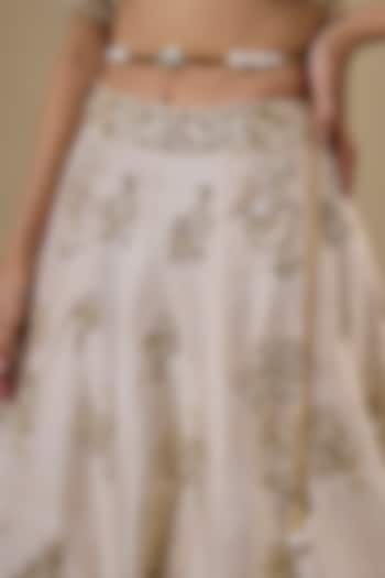 Ivory & Gold Brass Enameled Charm Belt by Tarun Tahiliani Accessories at Pernia's Pop Up Shop