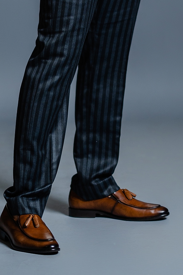 Grey & Black Polyester Suit Set by Tharun Kiron at Pernia's Pop Up Shop
