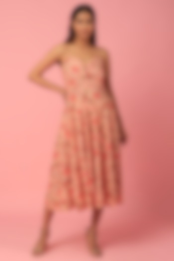 Blush Pink Floral Printed Dress by Titliyan by KK