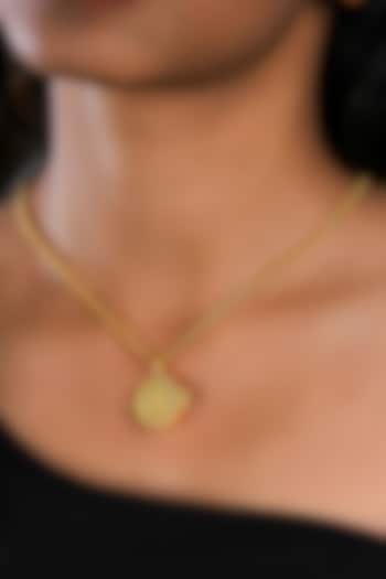 Gold Plated Carnelian Stone Virgo Photo Locket Necklace by Totapari at Pernia's Pop Up Shop