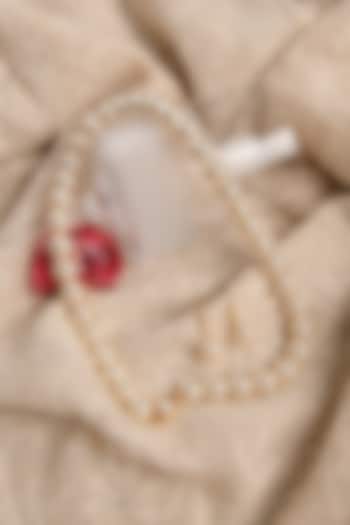 Cream Pearl Necklace Set by Totapari at Pernia's Pop Up Shop