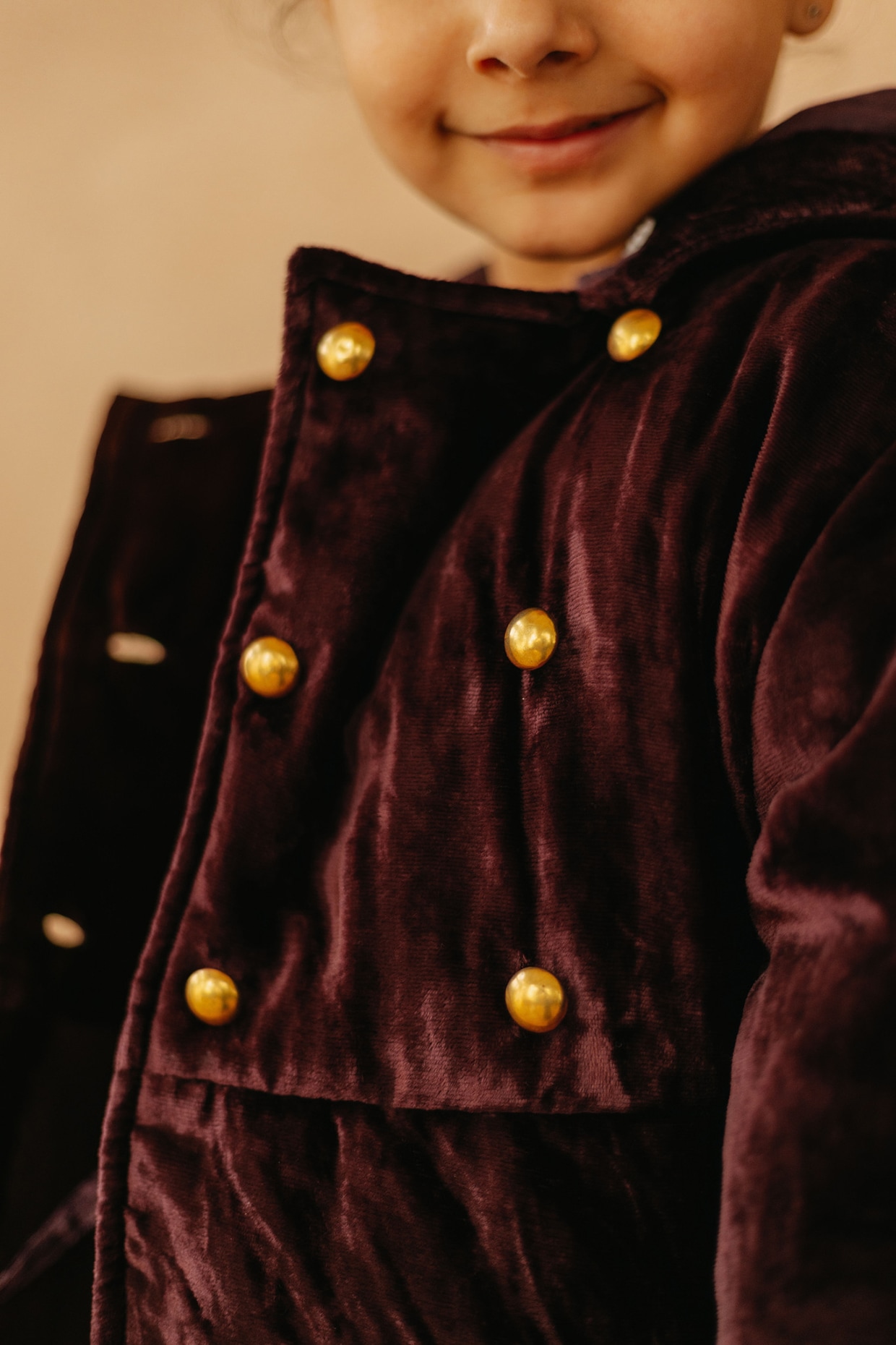 Kids shop velvet coat