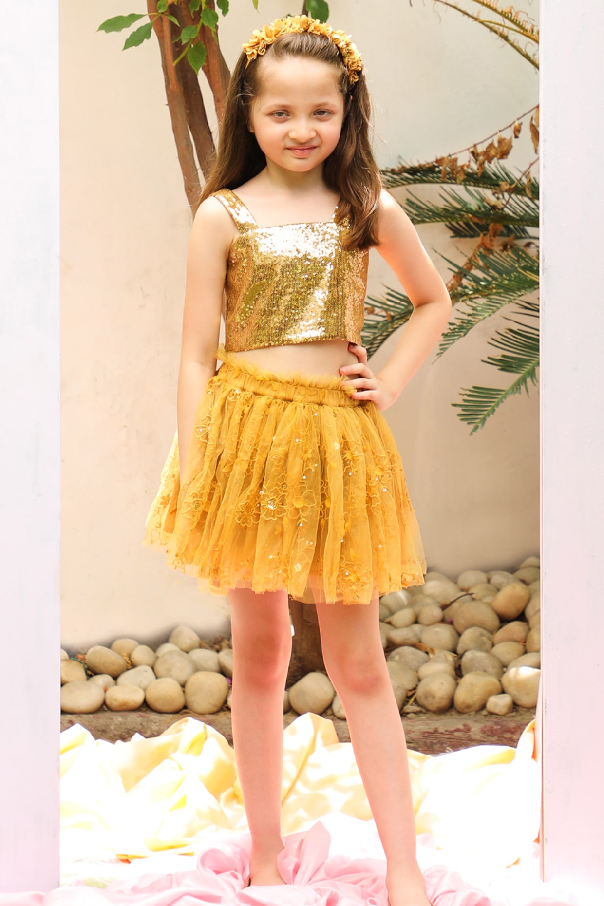 Yellow skirt girls 2025