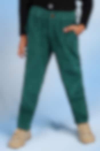 Green Corduroy Pant For Boys by Tribe Kids
