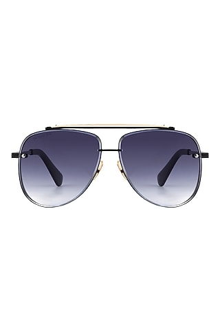 Black Metal Sunglasses by The Tinted Story