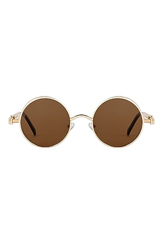 Brown Metal Sunglasses by The Tinted Story