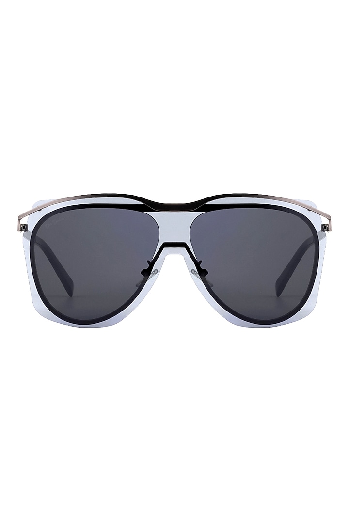 Black Metal Sunglasses by The Tinted Story at Pernia's Pop Up Shop