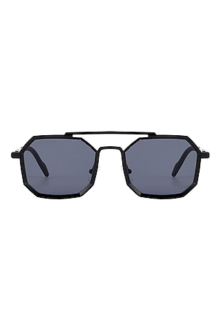 Black Metal Sunglasses by The Tinted Story