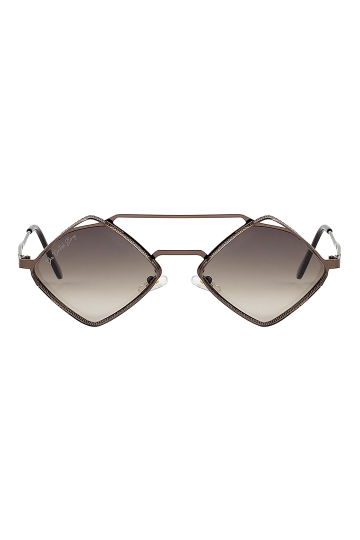 Brown Metal Sunglasses by The Tinted Story