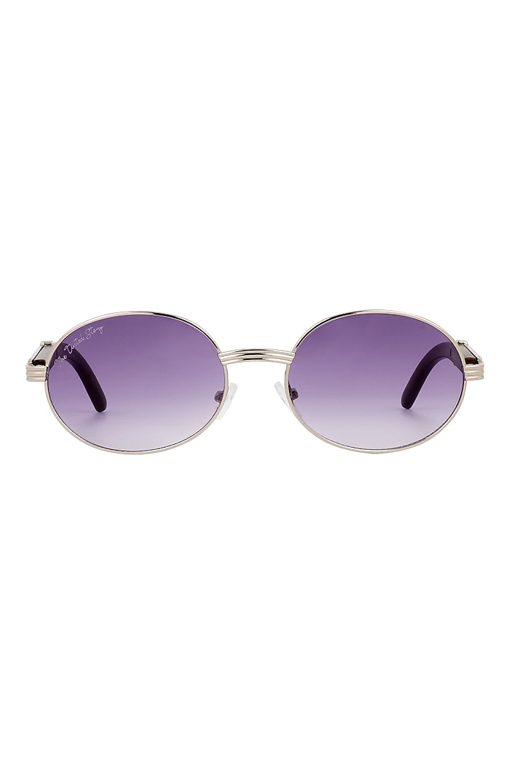 Gradient Grey Metal Sunglasses by The Tinted Story