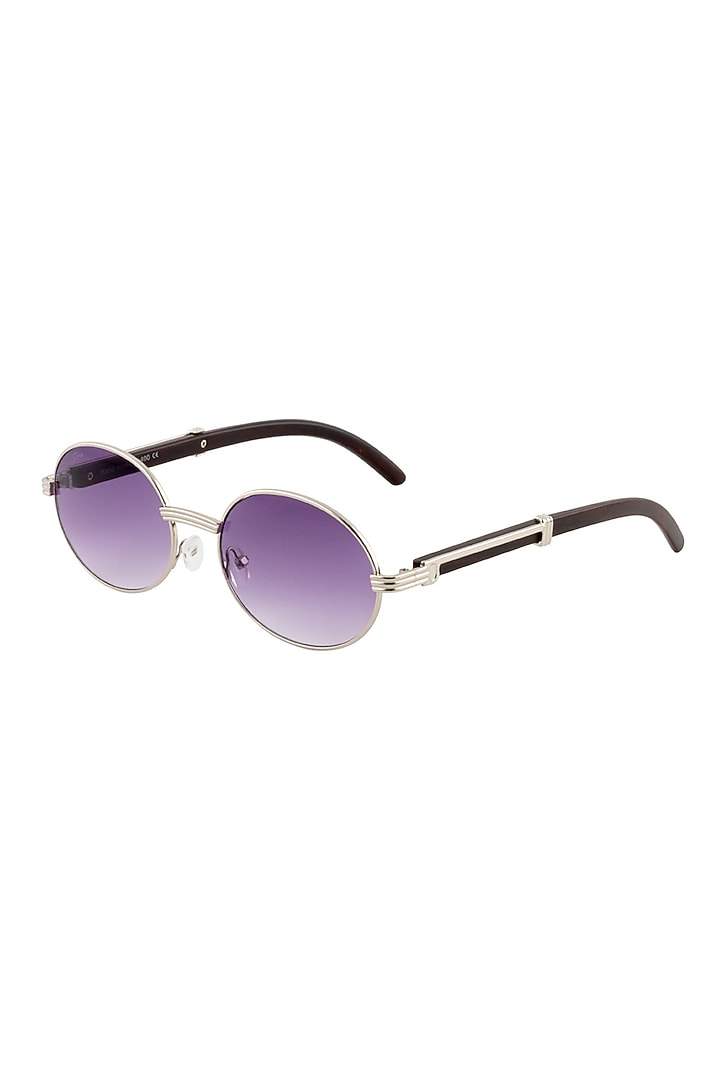 Gradient Grey Metal Sunglasses by The Tinted Story at Pernia's Pop Up Shop