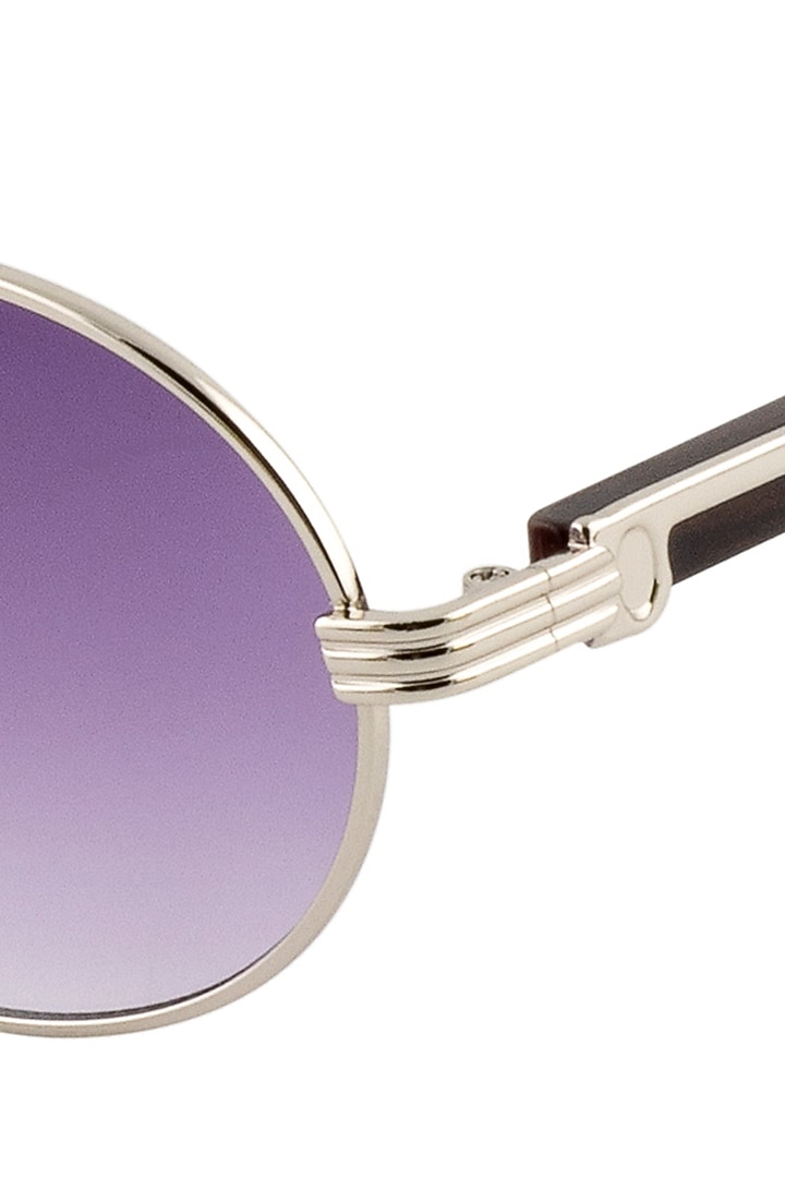 Gradient Grey Metal Sunglasses by The Tinted Story at Pernia's Pop Up Shop