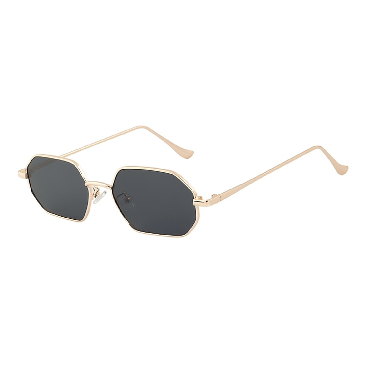 Gold Metal Sunglasses by The Tinted Story at Pernia's Pop Up Shop