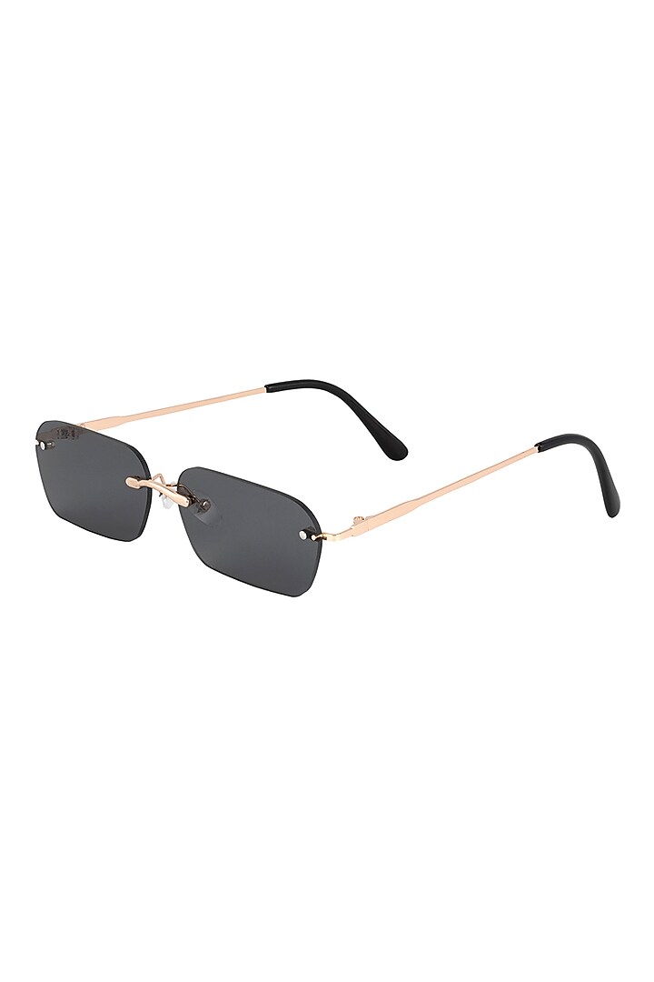 Grey Metal Sunglasses by The Tinted Story at Pernia's Pop Up Shop