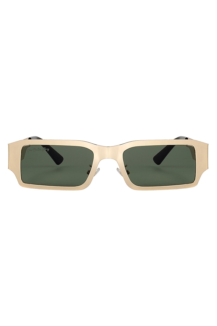 Golden Metal Sunglasses by The Tinted Story