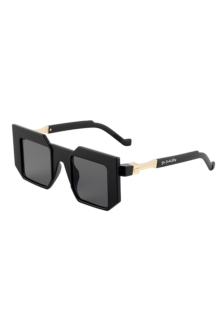 Black Metal Sunglasses by The Tinted Story at Pernia's Pop Up Shop