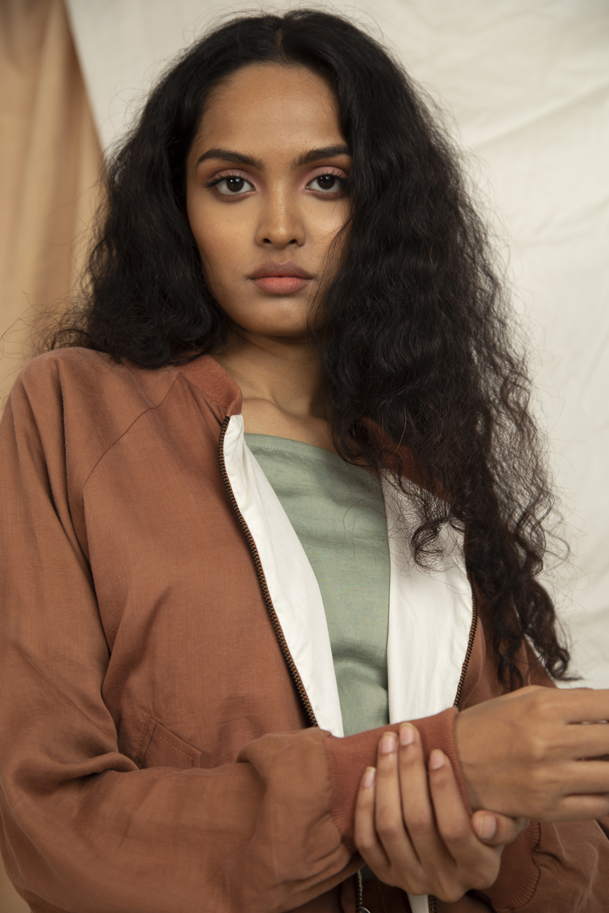 Copper Brown Bomber Jacket Design by The Terra Tribe at Pernia s