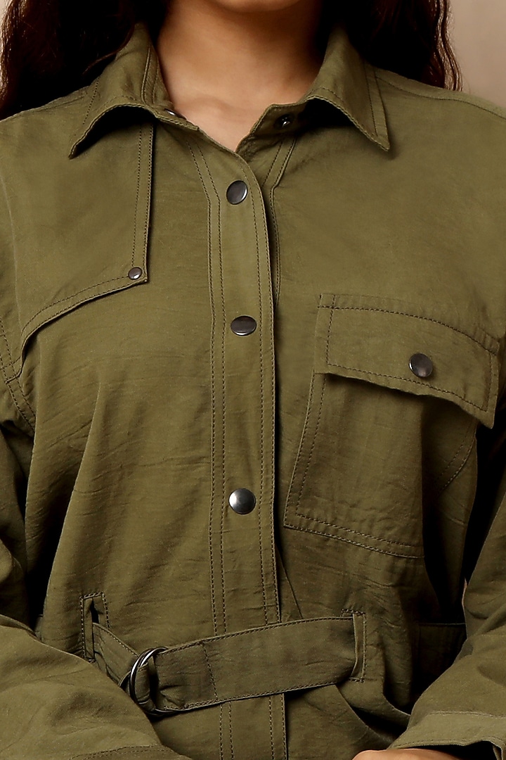 Winter Moss Summer Shirt Dress by The Terra Tribe at Pernia's Pop Up Shop