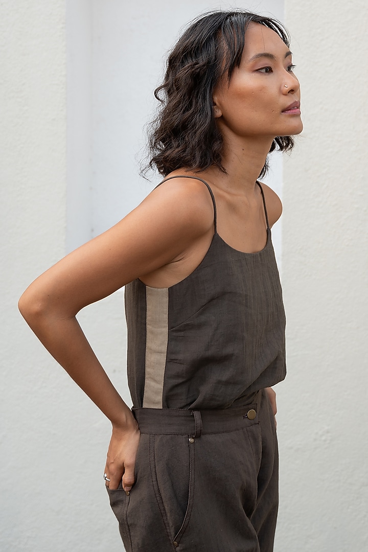 Grey Hemp Cami Top by The Terra Tribe at Pernia's Pop Up Shop