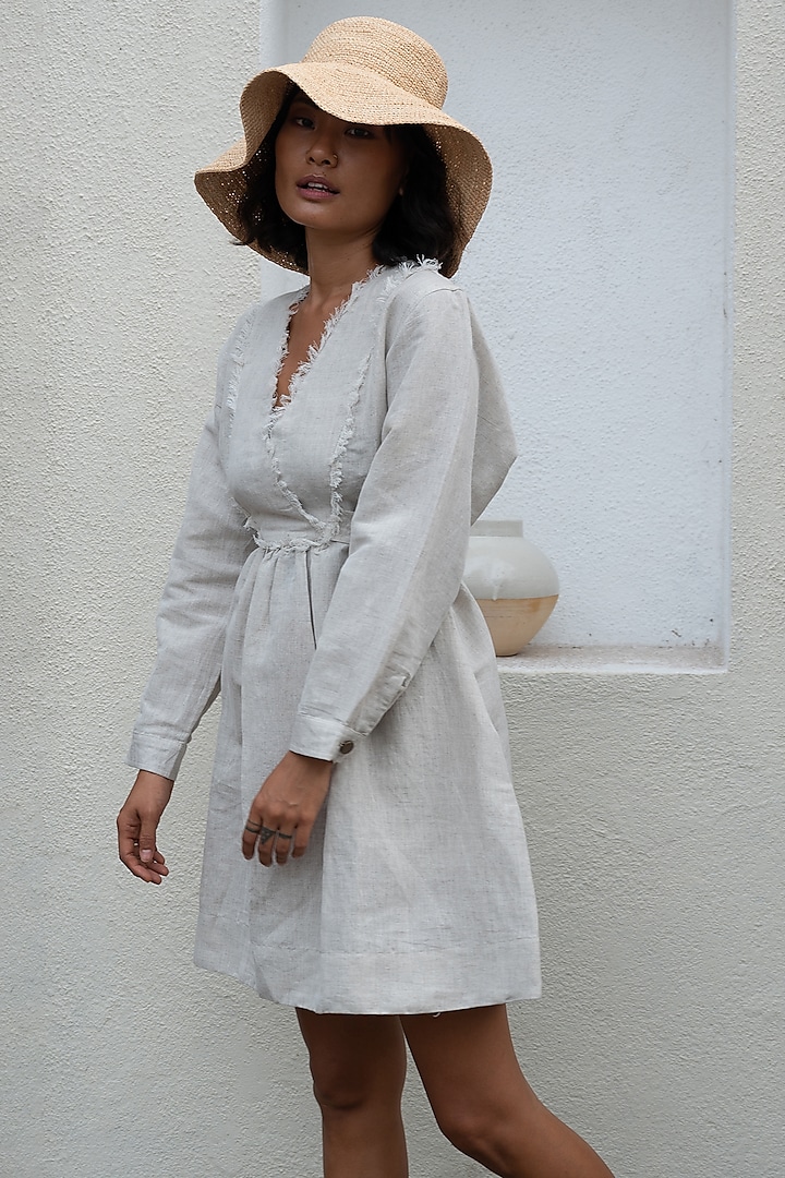 Off-White Organic Cotton Dress by The Terra Tribe
